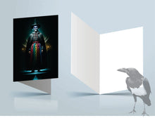 GREETING CARD - MAGICIAN SKELETON