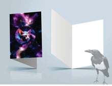 Greeting card - Sphynx cat cosmic galaxy