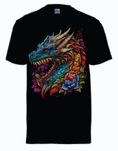 T-SHIRT Dragon print colourful