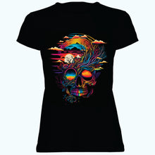 T-SHIRT Psychedelic skull