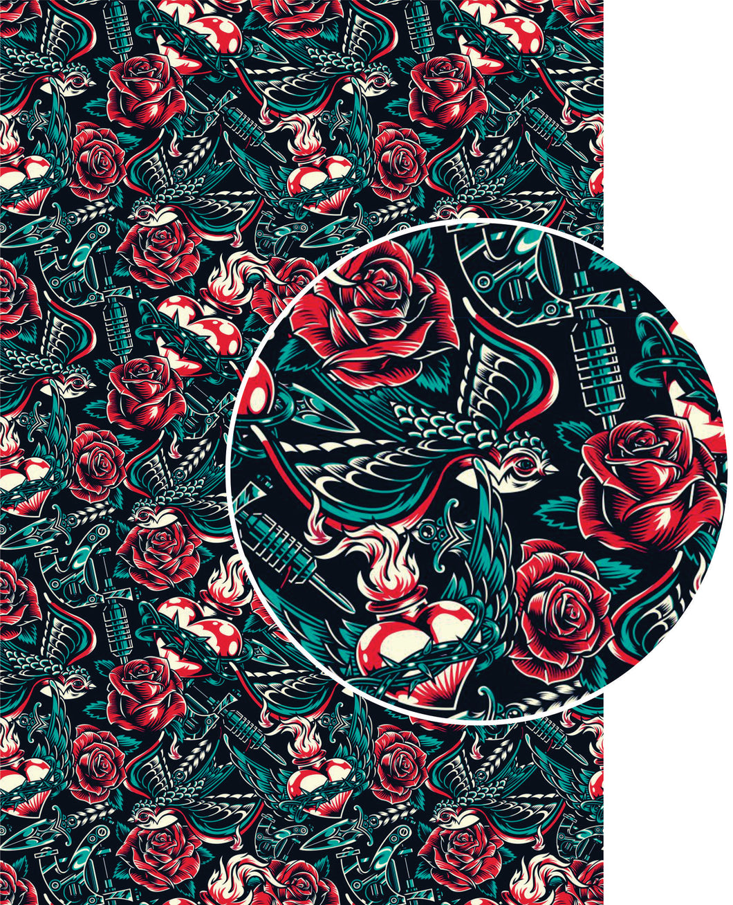 WRAPPING PAPER: TATTOO ROSES
