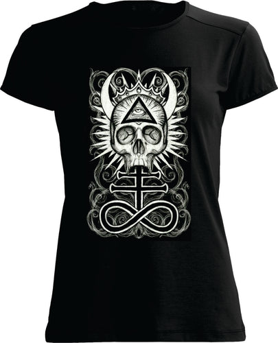 T-SHIRT: Illuminati skull