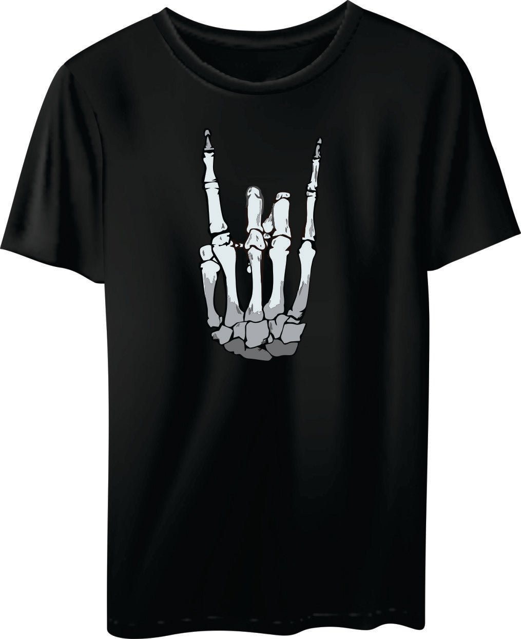 T-SHIRT: Rock Skeleton Hand