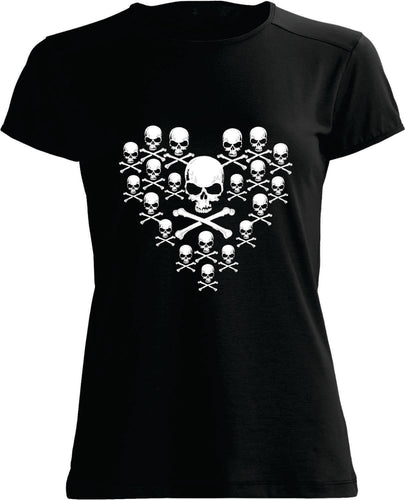 T-SHIRT: Skull Heart