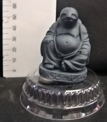 FIGURINE: Sloth Buddha Grey