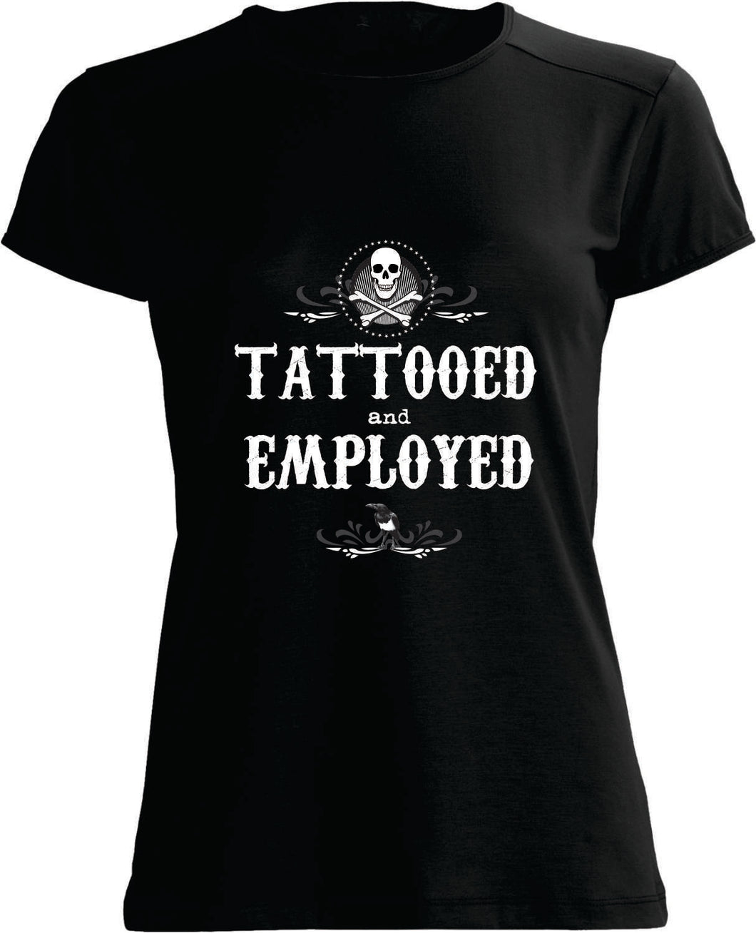 T-SHIRT: Tattooed and employed