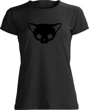 T-SHIRT: Black Cat Skull