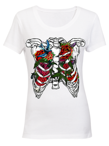 SHIRT: RIBCAGE ROSES