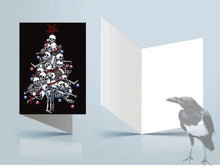 Greeting card - Christmas skeleton tree
