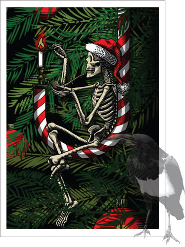 Greeting card - Christmas skeleton decor