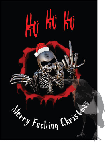 Christmas Greeting Card - Ho Ho Ho Merry Fu**$# Christmas