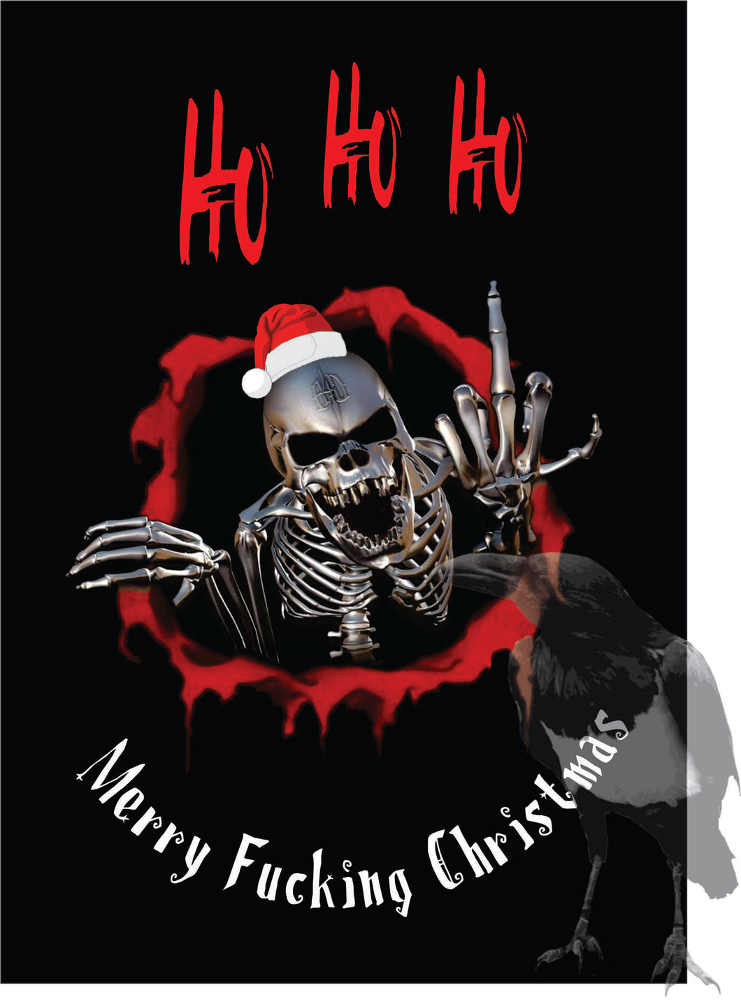 Christmas Greeting Card - Ho Ho Ho Merry Fu**$# Christmas